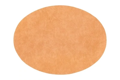 Tovaglietta Ovale Finta Pelle 33x45 cm Arancio - Tirolix