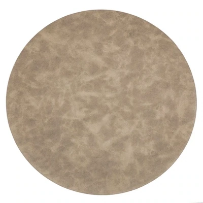 Tovaglietta Sfumata Rotonda 38 cm Taupe - Tirolix