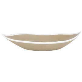 Tognana - Piatto barca 25,5 x 14,2 cm Brown Show Plate Marina &amp; Clay