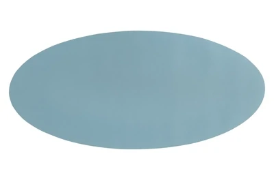 Tovaglietta Ovale Ecopelle 33x70 cm Blu Chiaro - Tirolix