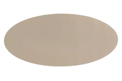 Tovaglietta Ovale Ecopelle 33x70 cm Taupe - Tirolix