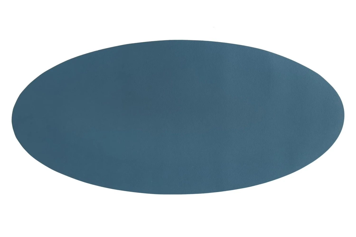 Ovales Tischset Ecoleder 33x70 cm Blau - Tirolix