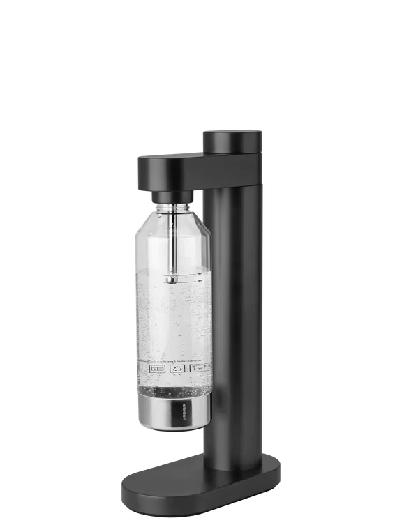 Erogatore d&#39;acqua frizzante 42 x 22 cm Nero metallico - Stelton