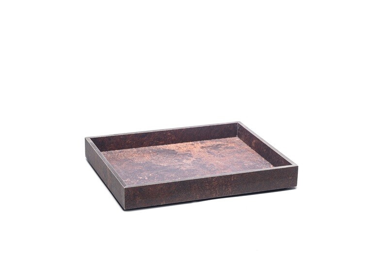 Yegam - Cassetta in finitura ruggine GN 1/2 h 4 cm T-Collection