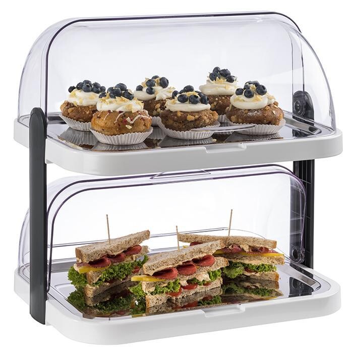 APS - Espositore refrigerante &quot;Doppeldecker&quot; 32 x 44 cm Bianco