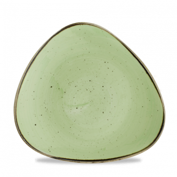 Churchill - Piatto triangolare 26,5 cm Sage Green Stonecast
