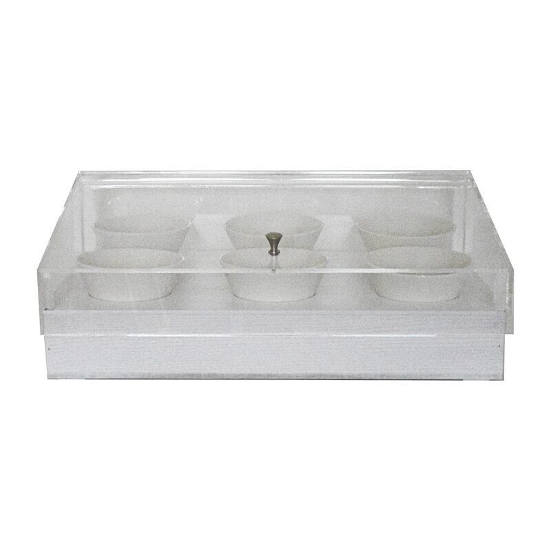 Yegam - Espositore per frutta secca con 6 ciotole bianco GN 1/1 T-Collection