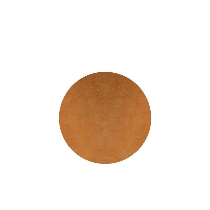 Round Coaster 11 cm Tan/Black Colour - Tirolix