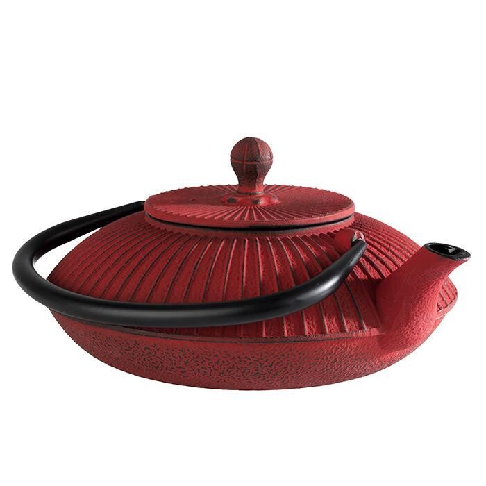 APS - Teiera &quot;Asia&quot; 18 x 19,5 cm 0,8L Rosso