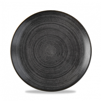 Churchill - Teller flach 21,7 cm Raw Black Stonecast