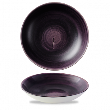 Churchill - Piatto fondo 24,8 cm Patina Deep Purple Stonecast