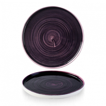 Churchill - Piatto con bordo verticale 26 cm Patina Deep Purple