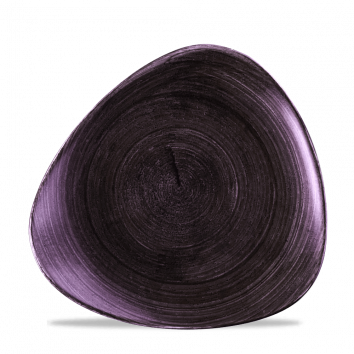 Churchill - Piatto triangolare 26,5 cm Patina Deep Purple Stonecast