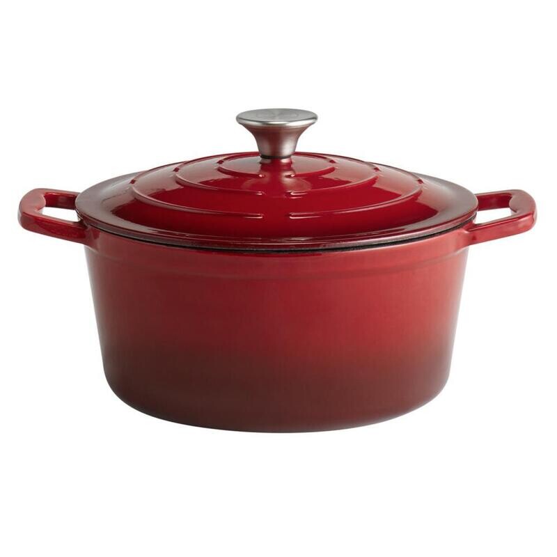APS - Pentola con coperchio &quot;5 Stars&quot; 25 x 25 cm Rosso