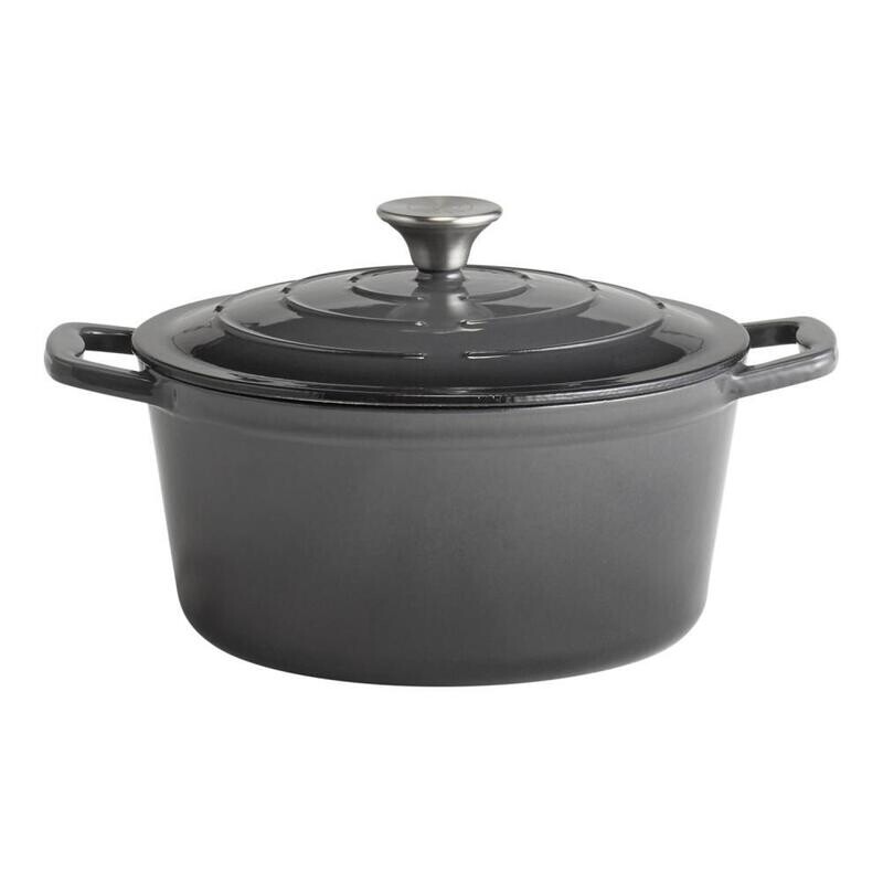 APS - Pentola con coperchio &quot;5 Stars&quot; 25 x 25 cm Grigio