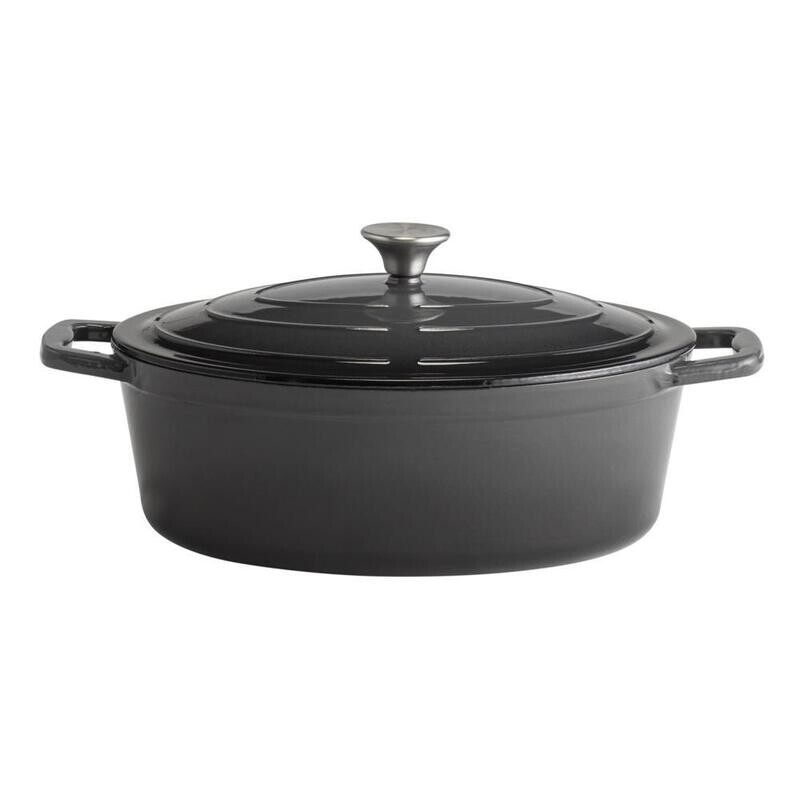 APS - Casseruola con coperchio &quot;5 Stars&quot; 25 x 33 cm Grigio