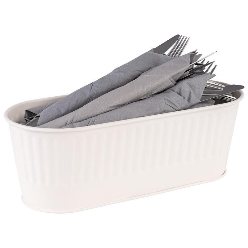 APS - Vassoio portaposate &quot;Utensilo&quot; 12 x 29,5 cm Bianco