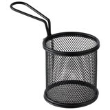 APS - Cestino per frittura &quot;Snackholder&quot; 9 x 9 cm Nero