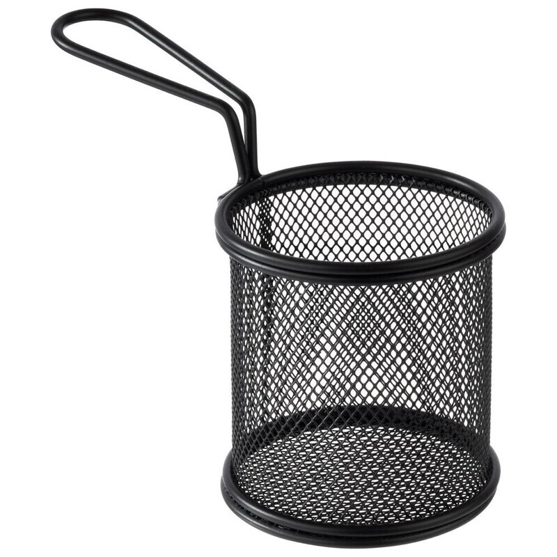 APS - Cestino per frittura &quot;Snackholder&quot; 9 cm Nero