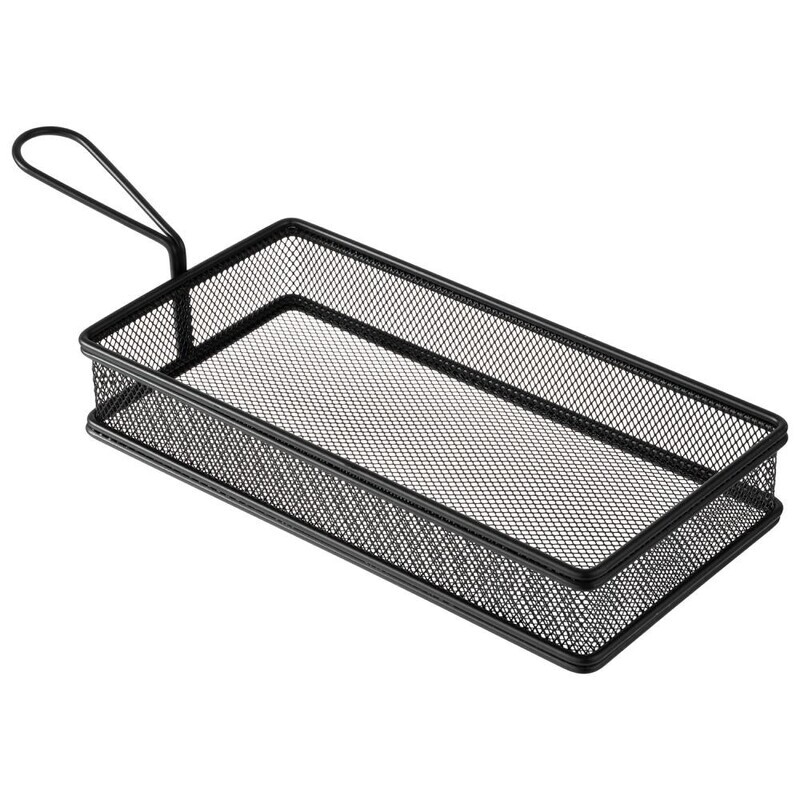 APS - Cestino per frittura &quot;Snackholder&quot; 13 x 26 cm Nero