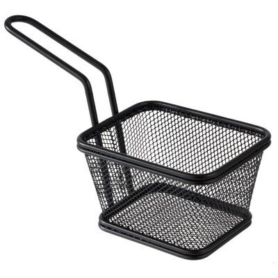 APS - Cestino per frittura &quot;Snackholder&quot; 8,5 x 10 cm Nero