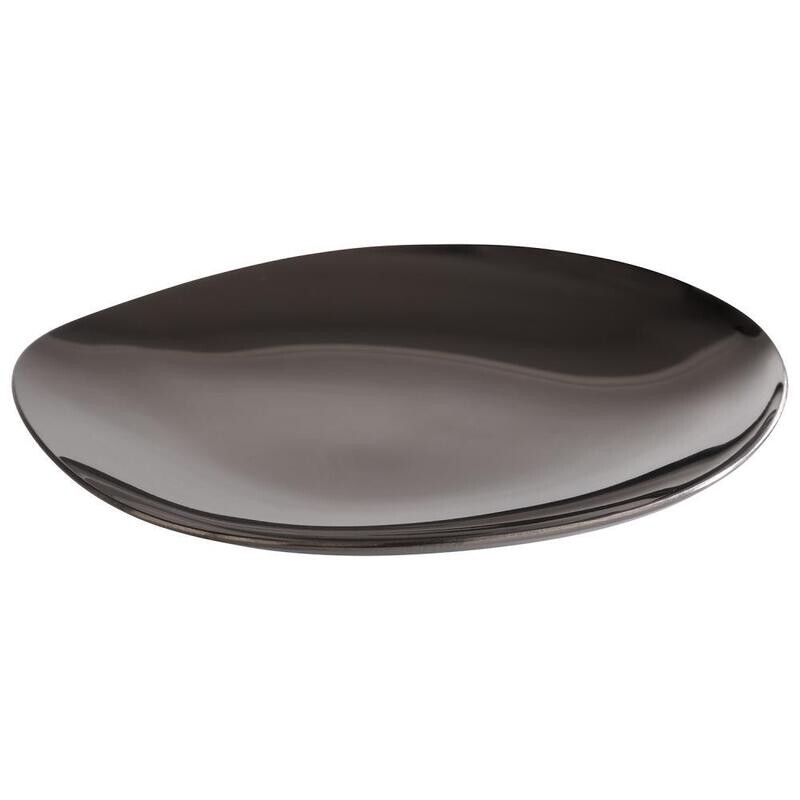 APS - Piattino 4 pz &quot;Pebbles&quot; 9 x 9 cm Nero