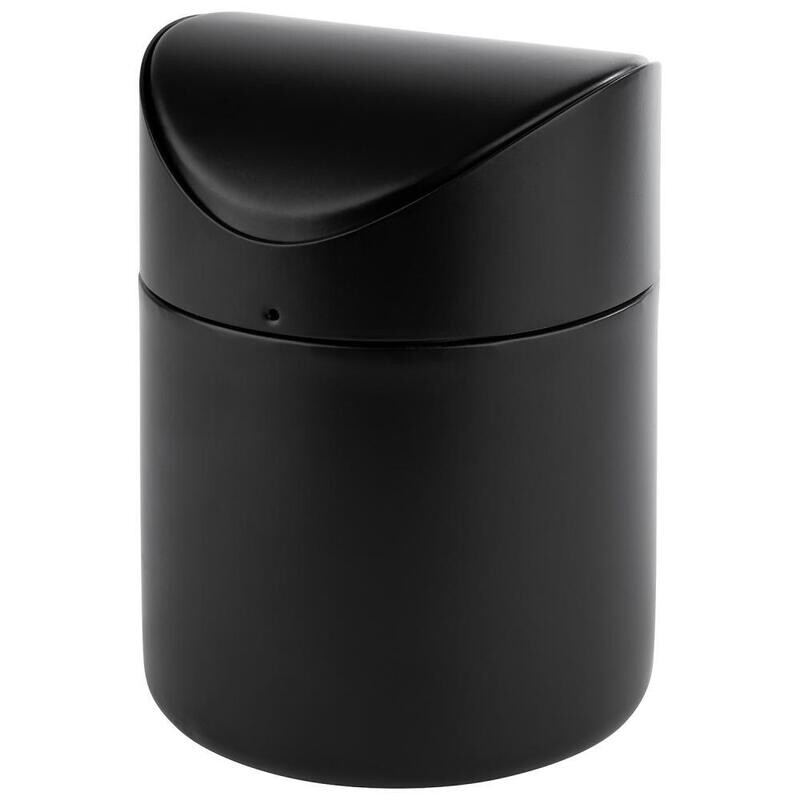 APS - Pattumiera da tavolo &quot;Snap&quot; 12 cm Nero