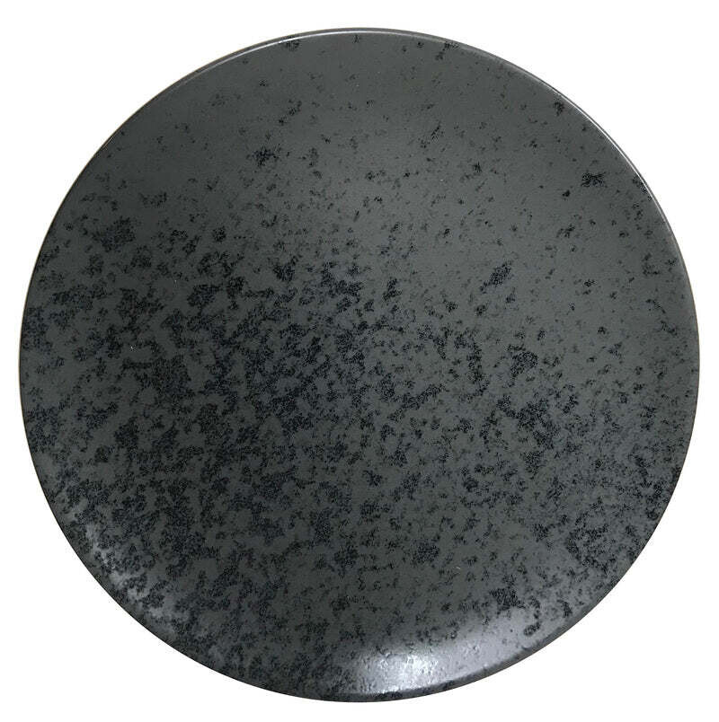 Bauscher - Piatto Piano 23 cm Nero Sandstone