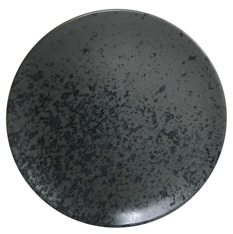 Bauscher - Teller flach 15 cm Schwarz Sandstone