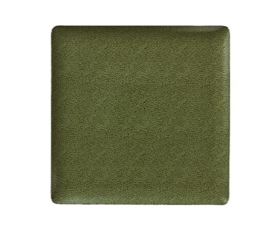 Bauscher - Piatto Piano Quadrato Coupe 20 cm Verde Pearls