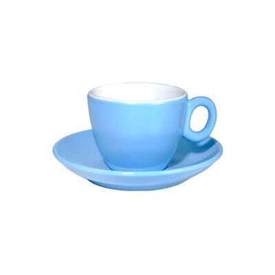Kaffeetasse mit Teller 7 cl Luna Blau - Inker