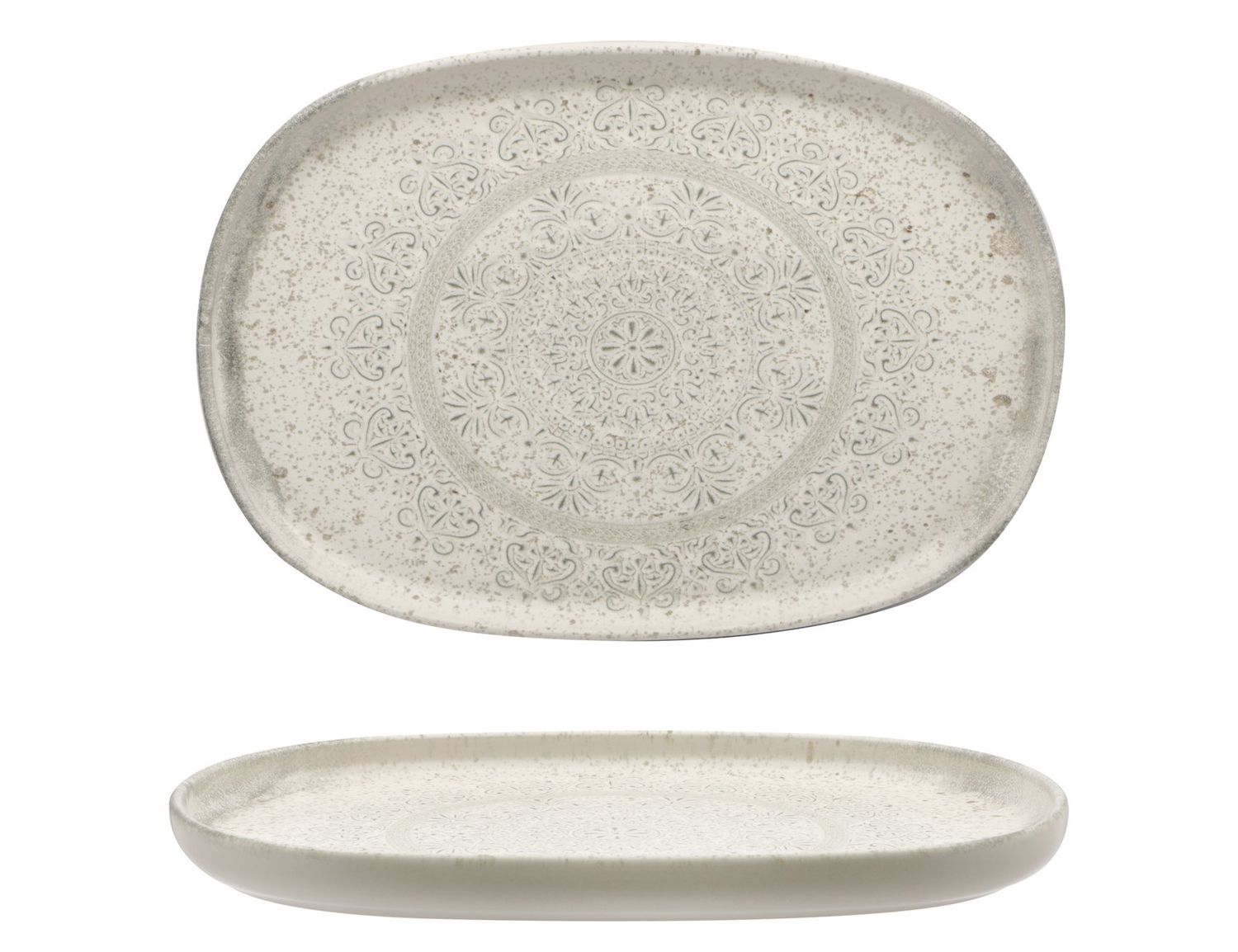 Mesa Ceramics - Oval Tray 33 x 23 cm Lace
