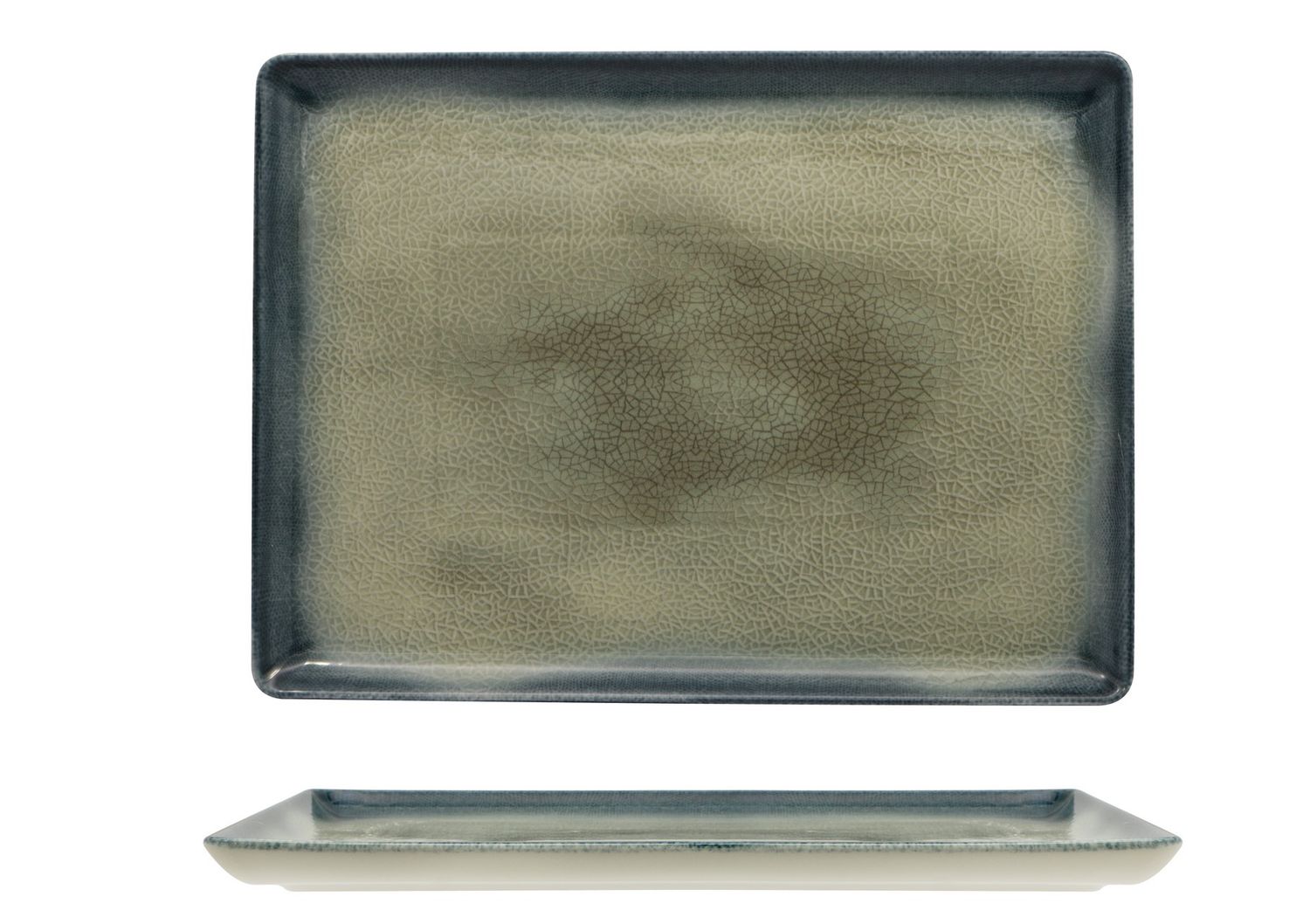 Kutahya Porselen - Rechteckiges Tablett 30 x 22 cm Arizona