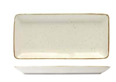 Sango Hospitality - Vassoio rettangolare 25 x 10 cm Java Barley Cream