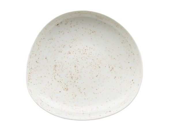 Schönwald - Teller tief asymmetrisch 28 cm Unique White Pottery