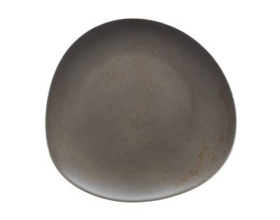 Schönwald -  Piatto piano asimmetrico 31 cm Unique Darkgrey Pottery