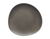 Schönwald -  Teller flach asymmetrisch 12 cm Unique Darkgrey Pottery