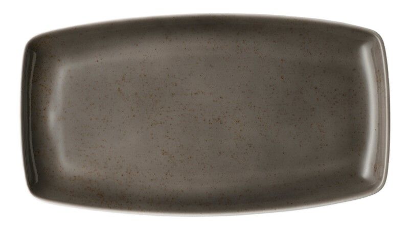 Schönwald - Platte rechteckig 36 x 20 cm Unique Darkgrey Pottery