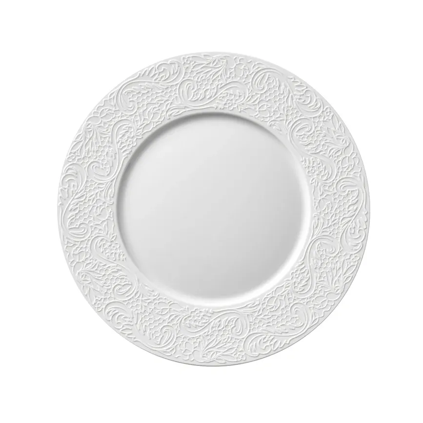 Degrenne - Piatto da Dessert 24 cm Collection L Couture Bianco