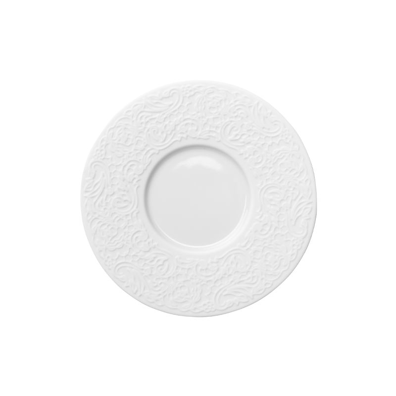 Degrenne - Untertasse für Espresso 12,6 cm Collection L Couture Weiß