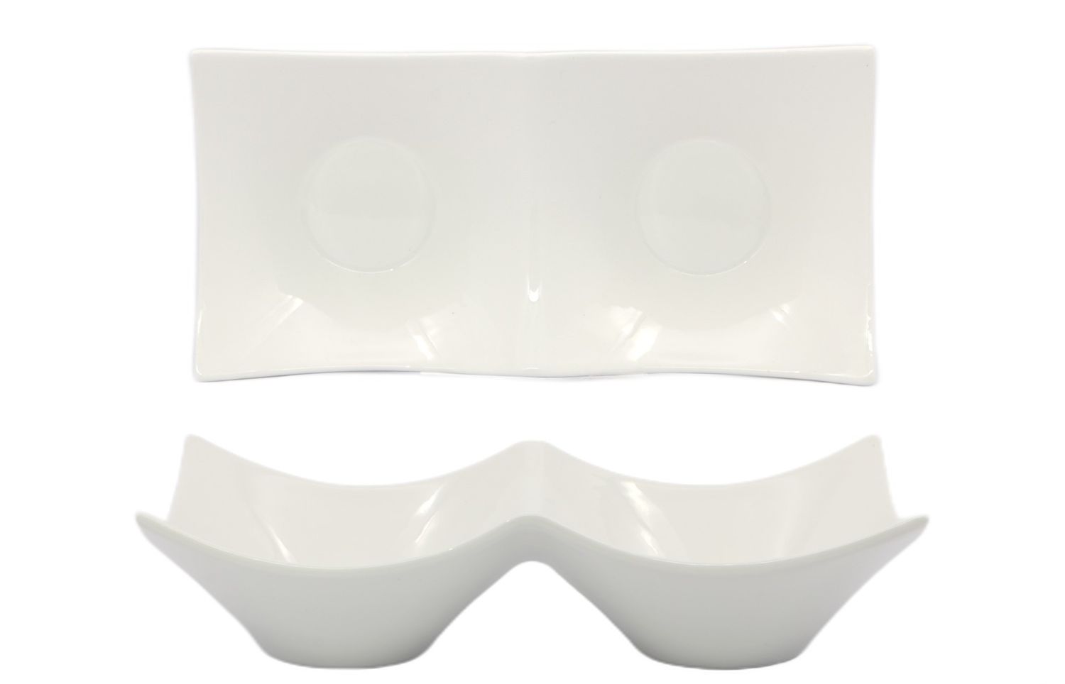 Lioness - Double Bowl 24.8 x 12.2 x 6 cm B&amp;B Breakfast &amp; Brunch