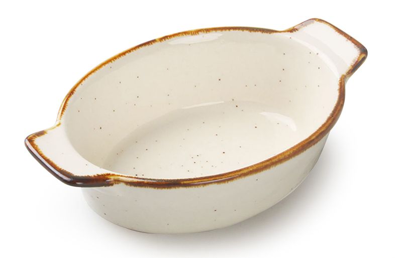 Lioness - Mini casseruola ovale 27 x 15,5 x 5,5 cm Justcolor Sesame Crema