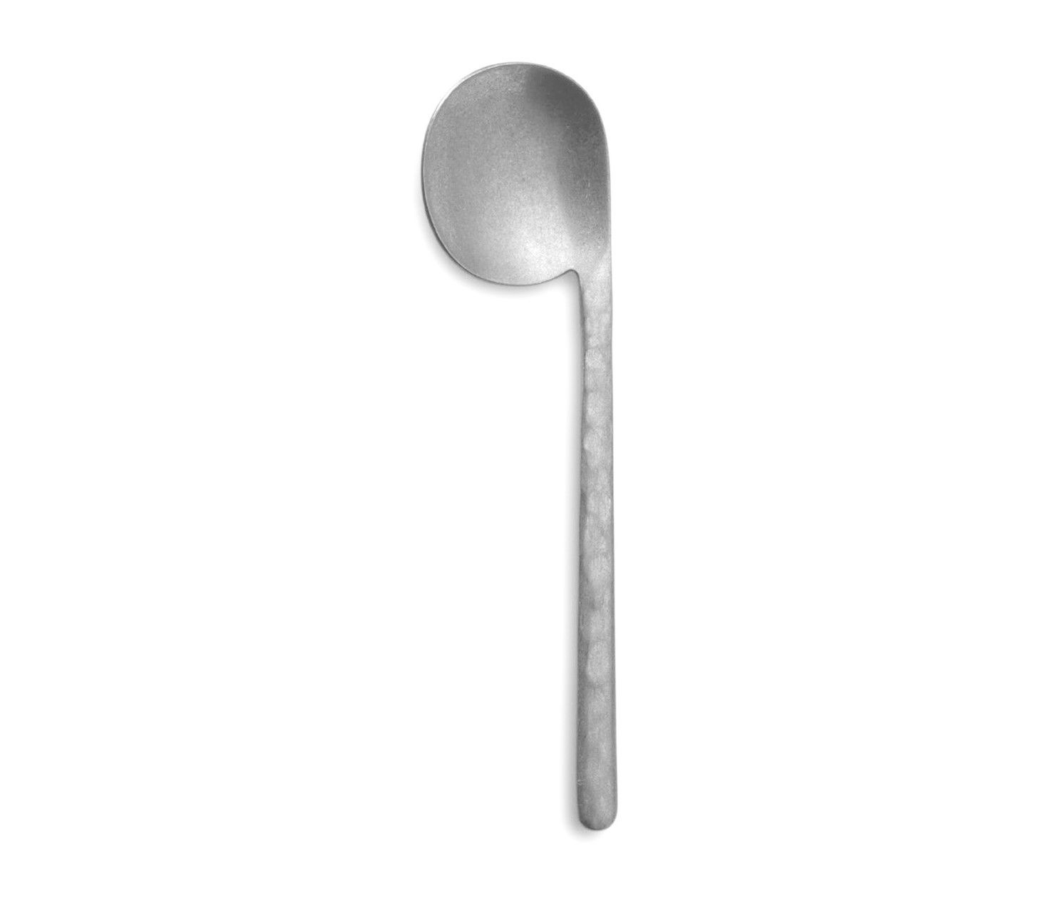 Comas Kodai side spoon 9.3 cm in vintage brushed stainless steel