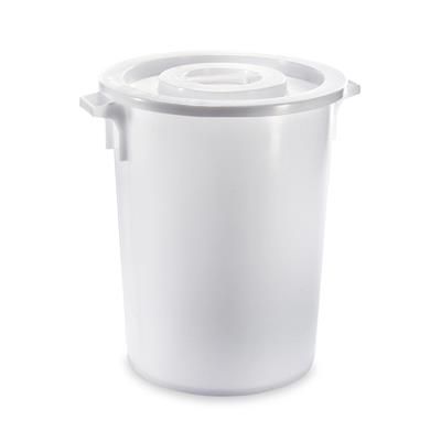 Bidone Con Coperchio 120 lt Bianco Corallo - Giganplast