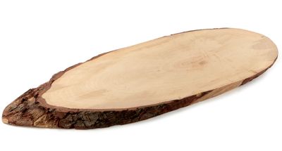 Horeca Professional - Ovales Rindenschneidebrett 60 x 22 cm