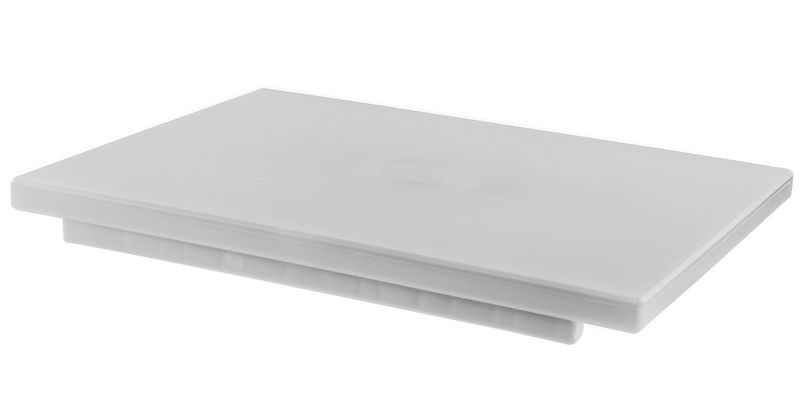 Mc - Tagliere con fermi politilene bianco 50 x 30 cm