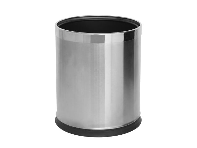 Corby - Double-Layer Brushed Steel Waste Bin 9 l Thornton