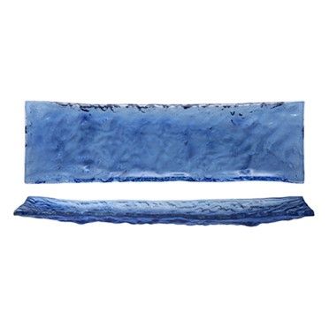 Tirolix - Vassoio Rettangolare 40 x 12 cm Blu Acqua