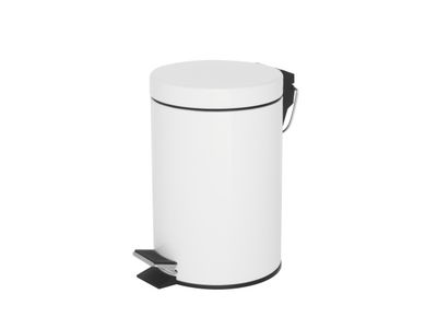 Corby - Pattumiera a pedale bianco 3 l Croft
