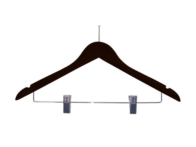 Corby - Gruccia con clip e pin di sicurezza nero Burlington